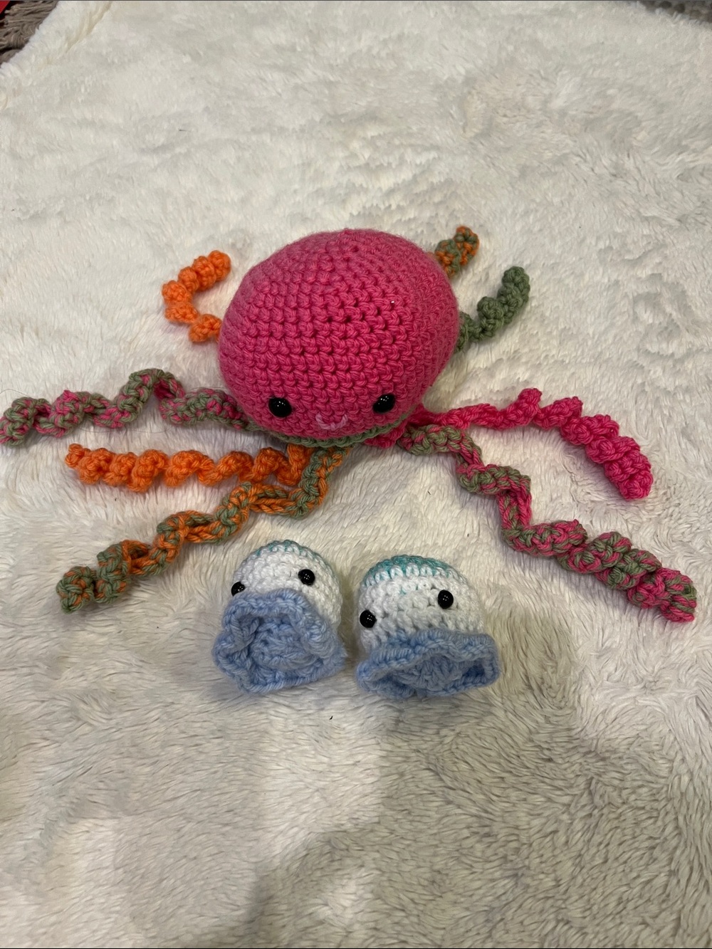 Crochet octopus jelly fish